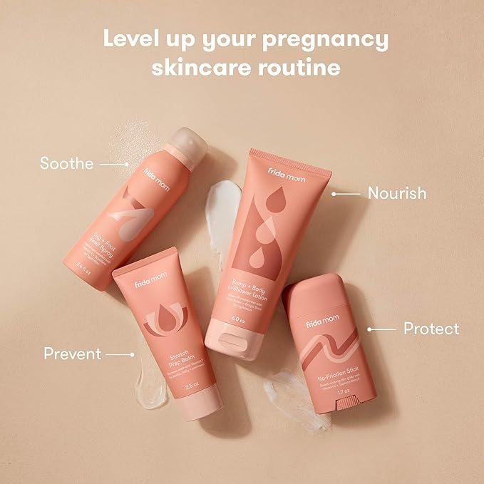 Frida Mom Pregnancy Belly Cream, In Shower Body Lotion for Fully Body and Bump, Moisturizing Lotion for Pregnant Dry and Stretched Skin, 6oz