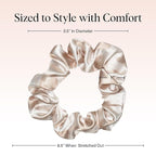 Kitsch Leopard Prints Satin Scrunchies for Women - No Crease Hair Ties for Girls, Scrunchies For All Hair Types and Textures, Perfect for Day or Night | Ideal Gifts for Women - 5 Pcs