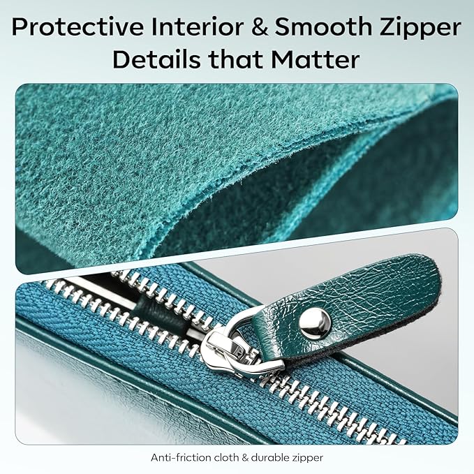 FAMILIFE Nail Kit, Professional Manicure Set Manicure Kit, 11 in 1 Stainless Steel Nail Clippers Set Pedicure Tools, Men Grooming Tool with Portable Blue Leather Travel Case Luxury Gifts for Him