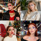 Christmas Body Glitter - Stocking Stuffers, Sequin Face Hair Makeup for Party Rave Festival, Christmas Gifts for Adults (Fourth of July Body Glitter)