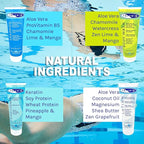 TRISWIM Gift Set Value Pack of 4 + Mesh Bag Travel Kit Swim Care Chlorine Removal Body Wash + Swimmers Shampoo + Conditioner and Lotion 8.5 fl oz for Hydrated Skin and Healthy Hair