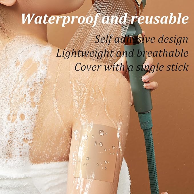 30 Pcs Tattoo Cover Up Patch Waterproof Invisible Non-Woven Tattoo Concealer Tape for Scars, Birthmarks & Tattoos, Ultra Thin Breathable Tatoo Cover Up Stickers