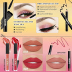 Beginner Makeup Kit for Teen,Makeup Set for Girl Women,Beginner Makeup Kit with Cosmetic Train Case Included 32 Colors Eyeshadow Blush Contour Lip Gloss Lip Liner Mascara Eyeliner Mirror