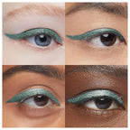 Liquid Eyeliner - Hypoallergenic Eyeliner with Fine Brush Tip, Long-Lasting Waterproof Eye Liner - Cruelty-Free, Vegan, Hypoallergenic, Gluten-Free, Smooth Liquid Eye Liner, Shimmer Spring Green 2mL