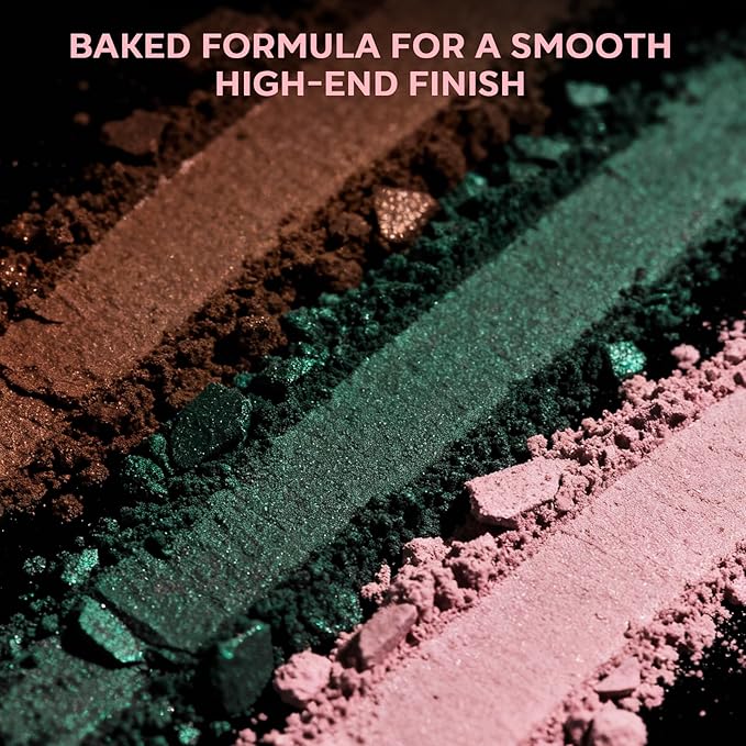 18 Color Eyeshadow Palette, Natural Nude Matte Shimmer Glitter, Long Lasting Baked Makeup Palette for Eye Highlight Blush, Earth Tones