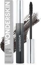 Wonderskin Infinite Rizz Mascara - Black Mascara for Volume and Length, Long-Wear, Smudge-Proof & Water-Resistant Volumizing Lash Makeup (Black)