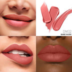 Nude Red Lipstick Matte for Women SuperStay Long Lasting Lipstick Smudgeproof Transferproof Pink Liquid Lipsticks Cruelty Free Lip Makeup,DM32 BareNude