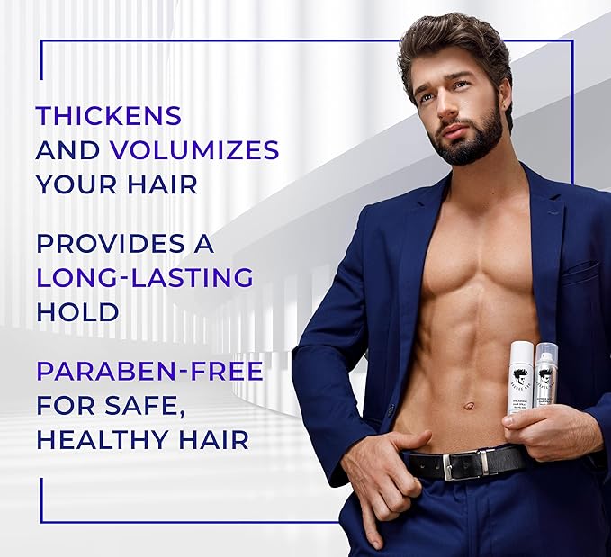 Avenue Man Extreme Hold Hairspray - Travel Size - Frizz-Control, Lightweight & Non-Sticky Extreme Hold Hair Spray for Men - Lightweight and Humidity-Resistant - Mens Hairspray Extra Hold - 1.76 oz