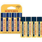 Burt's Bees 100% Natural Moisturizing Lip Balm, Vanilla Bean - 4 Tubes