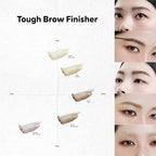 ENTROPY MAKEUP Tough Brow Finisher, 2-In-1 Brow Tint Mascara with Built-In Comb, Skinny Brush, Long-Lasting, Lightweight, Natural Hold and Soft Tint, Toast