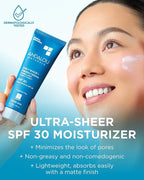 Andalou Naturals Clear Skin Mineral Face Sunscreen SPF 30 - Daily Shade Pollution Defense Facial Sunblock Lotion with Zinc Oxide - Lightweight, Non-Greasy, Non-comedogenic, Fragrance-Free - 2.7 fl oz