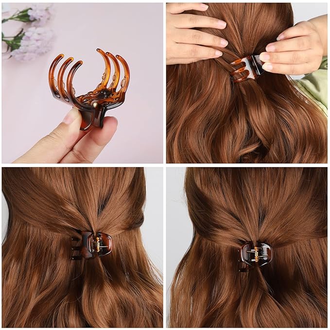 6 Pieces Hair Jaw Claws, Morhom 1.4 Inch Thick or Medium Hair Clips for Women and Girls
