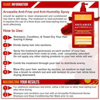 Arvazallia Antifrizz and Antihumidity Hair Spray - Professional Frizz Control, Anti-humidity, Heat Protectant, and Shine Serum