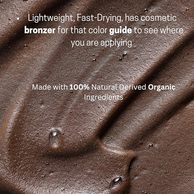 Chocolate Glaze Self-Tanning Mousse – Rich Medium Bronzed Foam | Streak-Free, Non-Sticky, Unscented | Instant Dark Chocolate Glow for Face & Body, With Natural Colour-Fix Technology