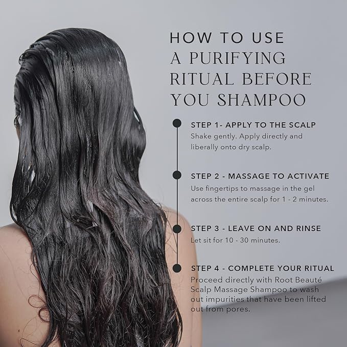 Kiwabi Root Beauté Deep Sea Scalp Treatment – Scalp Detox Treatment Gel With Mineral-Rich Deep Ocean Water, Sea Salt & 10 Marine Botanicals – Hair Build Up Remover for Sensitive Scalps (90ml)