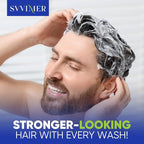 Svvimer Hair Growth Shampoo for Men - Biotin Thickening Shampoo with Rosemary Tea Tree Oil Caffeine for Hair Loss and Thinning - 13.5 Fl Oz (Pack of 1)