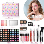 Hot Sugar Makeup Kit for Teenager Girls 10-12, All in One Beginner Makeup Kit for Women Full Kit, Teen Cosmetic Gift Set for Birthday Christmas (Flamingo)