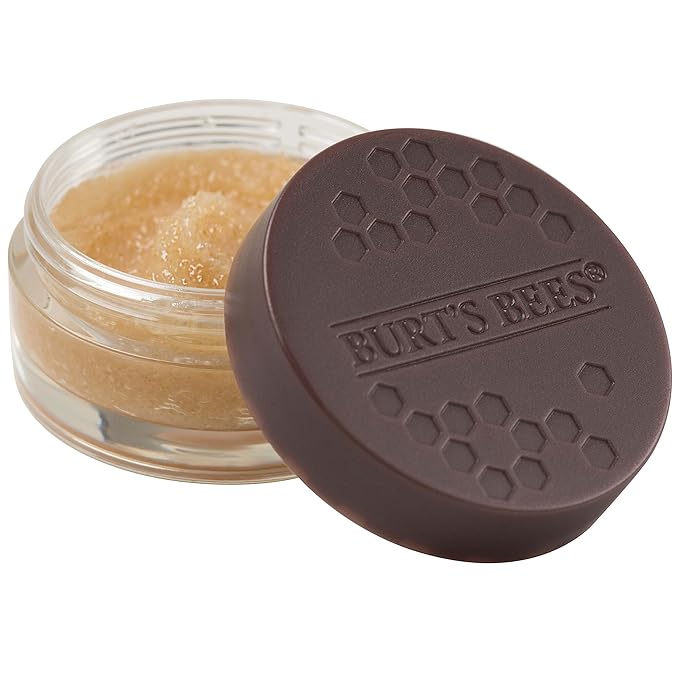 Burt's Bees Conditioning Honey Lip Scrub, Exfoliates & Conditions Dry Lips, with Honey Crystals, Use with Overnight Intense Treatment, Natural Origin Care, 0.25 oz.