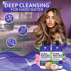 Hard Water Shampoo and Conditioner Set - Sulfate Free Hair Care Products for Women and Men - Moisturizing Treatment with Chelating Properties for a Deep Clean - Remover for Cleansing Mineral Build Up
