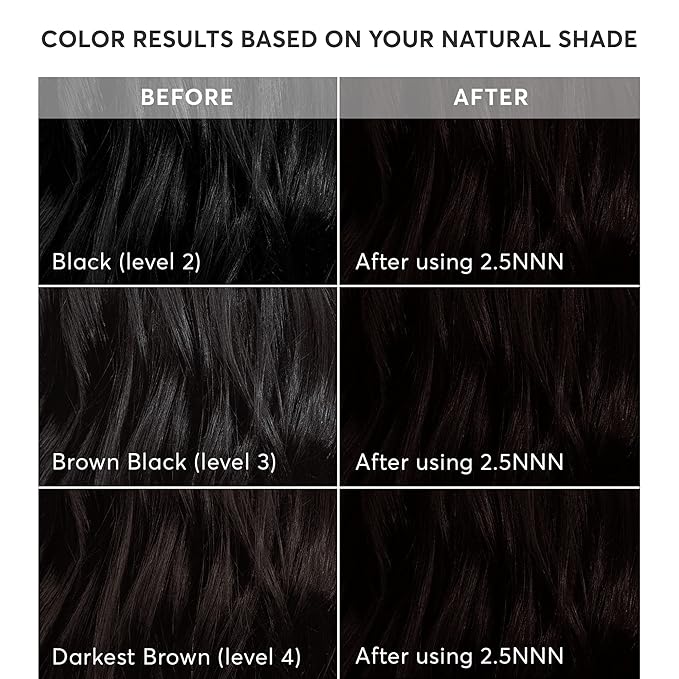 Madison Reed Radiant Hair Color Kit - 2.5NNN Soft Black (Parma Black), 100% Gray Hair Coverage Permanent Hair Dye for Resistant Grays | PPD-Free & Ammonia-Free, 1 Pack