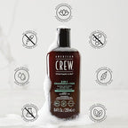 AMERICAN CREW 3-in-1 Chamomile & Pine, Shampoo, Conditioner & Body Wash for Men, Hair Care Gift for Him, Calming and Relaxing Fragrance, 8.4 fl oz