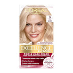 L'Oreal Paris Excellence Crème Permanent Hair Dye, Triple Care Hair Color with Pro-Keratine Complex for 100% Gray Hair Coverage, 9 Light Natural Blonde, 1 Kit