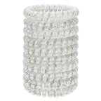 JessLab Spiral Hair Ties for Women, 10-Pack Traceless No-Damage Ponytail Holders, Coils Hair Bands for Girls, Assorted Colors