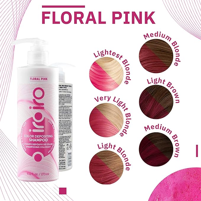 iroiro Color Depositing Shampoo (Floral Pink)