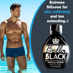 Bella Black 100X Bronzer Tanning Lotion – Premium Tanning Bed Lotion with Extreme Silicone Emulsion and Banana Fruit Extract – Instant Results – Dark Tanning Lotion for Indoor Tanning Beds - 13.5oz