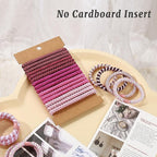 30 Pcs Hair Ties No Damage for Women Girls, High Elastic Braided Hair Ties for Thick Hair, Soft Ponytail Holders, No Crease Hair Bands for Curly Thin Hair Scrunchies (Pink Colors)