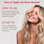 12 Benefits Leave-In Conditioner Spray – Instant Healthy Hair Treatment, Anti-Frizz, Detangles, Strengthens & Repairs, Heat Protection with Quaternium 39 & Silk Fibre Protein, 6 Fl Oz