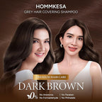 Grey Hair Covering Shampoo (6 Packet) – Premium 3-in-1 Hair Dye Shampoo For Grey Hair (Dark Brown)