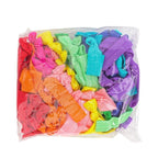 MEEDEE 100 Pack Rainbow Elastic Hair Ties: No Crease, Soft Ribbon Knotted Ponytail Holders for Women, Ouchless Yoga Bracelets