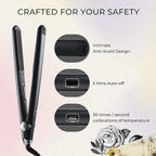 TYMO SWAY Hair Straightener with 10s Fast Heating, 1 Inch Professional Flat Iron Curling Iron in One with 32 Adjustable Temp, Automatic Shut Off, Dual Voltage