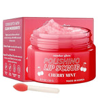 Lip Scrub with Cherry Mint – Gentle Exfoliation, Deep Hydration & Lip Repair – Softens & Revitalizes Dry Cracked Lips – Dermatologist Tested, Korean Skin Care – Clean Beauty – 1 Pack