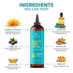 Botanic Hearth Hair Oil for Hair Growth | Strengthening Dry, Frizzy, Damaged Hair & Scalp Treatment | No Parabens or Harmful Sulfates | All Hair Types | Argan & Biotin Hair Oil - 6.7 Fl Oz