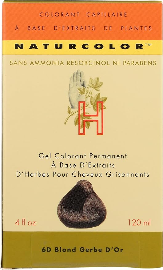 naturcolor Haircolor - Goldenrod Hair Dye, 4 Fl Oz (6D)