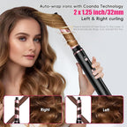 SKIMI 110,000 RPM Brushless Motor Hair Dryer Brush - 5 Muti-Styler for Fast Drying, Curling, Volumizing & Straightening | High-Speed Hot Air Brush for All Hair Types (Black & Rose Gold)