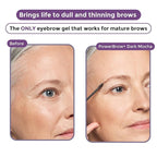 Rumi Cosmetiques PowerBrow+ Tinted Eyebrow Gel For Mature Women - Defines, Fills, Thickens Brows - 2-in-1 Formula - Natural Color, Quick Fixing, Long-Lasting - Hypoallergenic - Dark Brown (Espresso)