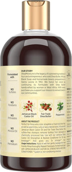 SheaMoisture Strengthen and Restore Shampoo Pure Jamaican Black Castor Oil for Damaged Hair To Cleanse and Nourish Hair 13 oz