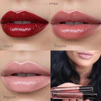 Hydrating Red Tinted Lip Gloss – Weightless Formula with Soft Luminous Finish & Smooth Color Payoff - Non-Sticky Lip gloss for Women for Long-Wear & Buildable Pigment – 0.11 Fl Oz.