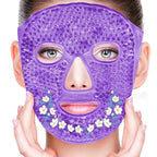 Cold Face Eye Masks Ice Face Mask Hot Cold Compress For Dark Circles, Puffiness, Migraines, Headache, Stress, Redness, Cooling Face Masks For Women Man, Skin Care