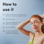 hers Full Volume Shampoo & Conditioner Set - Volumizing Shampoo and Conditioner for Women with Biotin - Adds Lightweight Volume, Shine & Bounce - Coastal Cedar Citron - 2 x 6.4 fl oz