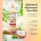 Luxurious Coconut Body Mist Fine Fragrance, Women's Warm & Cozy Luxury Scented Gifts & Presents, 8oz Fine Mist Spray Bottle (Coconut)