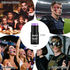 Light Purple Oil Based Face Body Paint Stick, Non-toxic Full-coverage Face Painting Ursula Costume Mermaid Zombie Cosplay SFX Makeup, Waterproof Cream Light Purple Body Painting for Adults