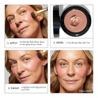 LAURA GELLER NEW YORK The Wonder Brush - Makeup Brush with Wooden Handle - Cream & Liquid Blush - Even Application and Blending