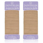 Thick Hair Elastics Ties Blonde, Large Ponytail Holders Hair Bands for Women’s Curly Thin Texture, 5mm No Damage Breakage Braided Accessories for Girls 48 Pcs