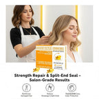 Strength Repair Hair Oil Capsules – Leave-In Serum for Weak | Broken Hair Repair Serum w/ Argan, Peptides & Ceramides | Mineral Oil, Sulfate and Paraben Free, Vegan | Split-End Sealer & Shine | 15Ct
