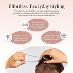 Kitsch Hair Ties No Damage - Strong, Stretchy Hair Bands | Soft Nylon Ponytail Holders, Snag-Free Rubber Bands, Perfect for Updos & Braids - Garden Bouquet | Ideal Gifts for Women, 8pcs