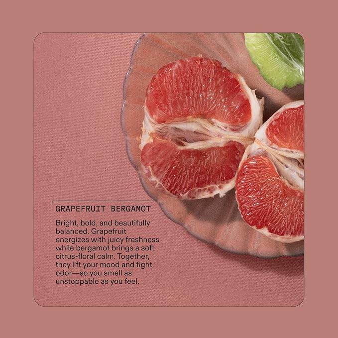 Cleo + Coco. Deodorant Powder for Body and Hair, Grapefruit Bergamot (0.88 oz), 2-in-1 Deo Powder & Dry Shampoo for Women & Men, Aluminum Free Deodorant, Talc-Free, Anti Chafe Protector, Travel-Size